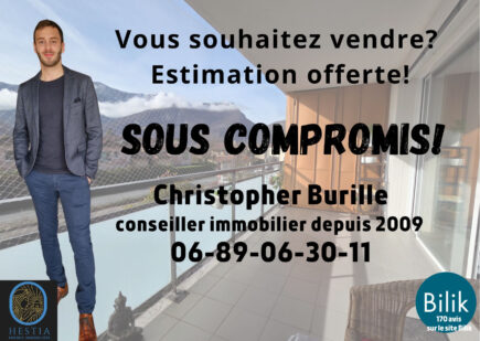 Voreppe, appartement 4P + cuisine et terrasse
