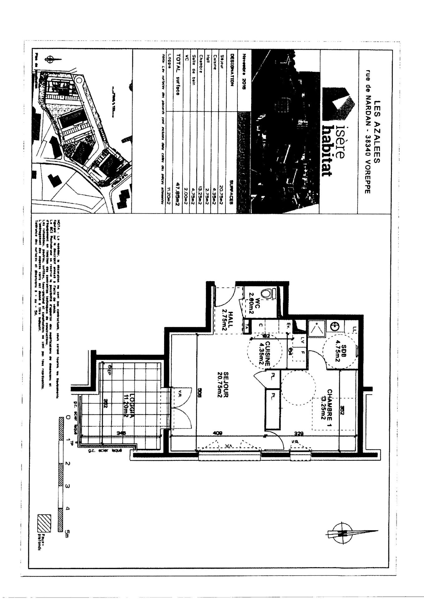 T2 48m2 avec balcon et garage -Voreppe